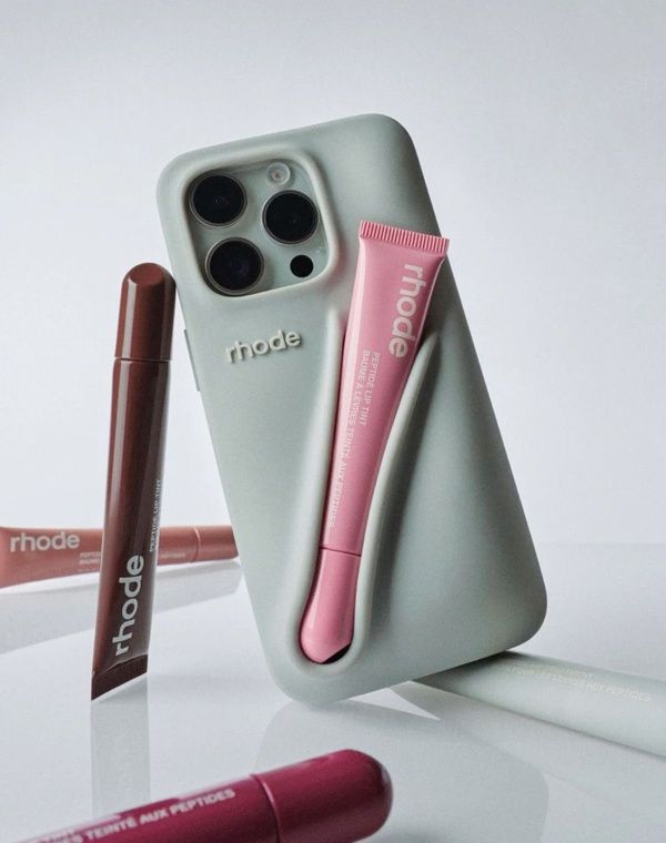 Rhode lip case on a phone
